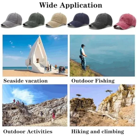 Vintage Distressed Baseball Cap Unisex Adjustable Retro Golf Hat Classic Style - Picture 5 of 7